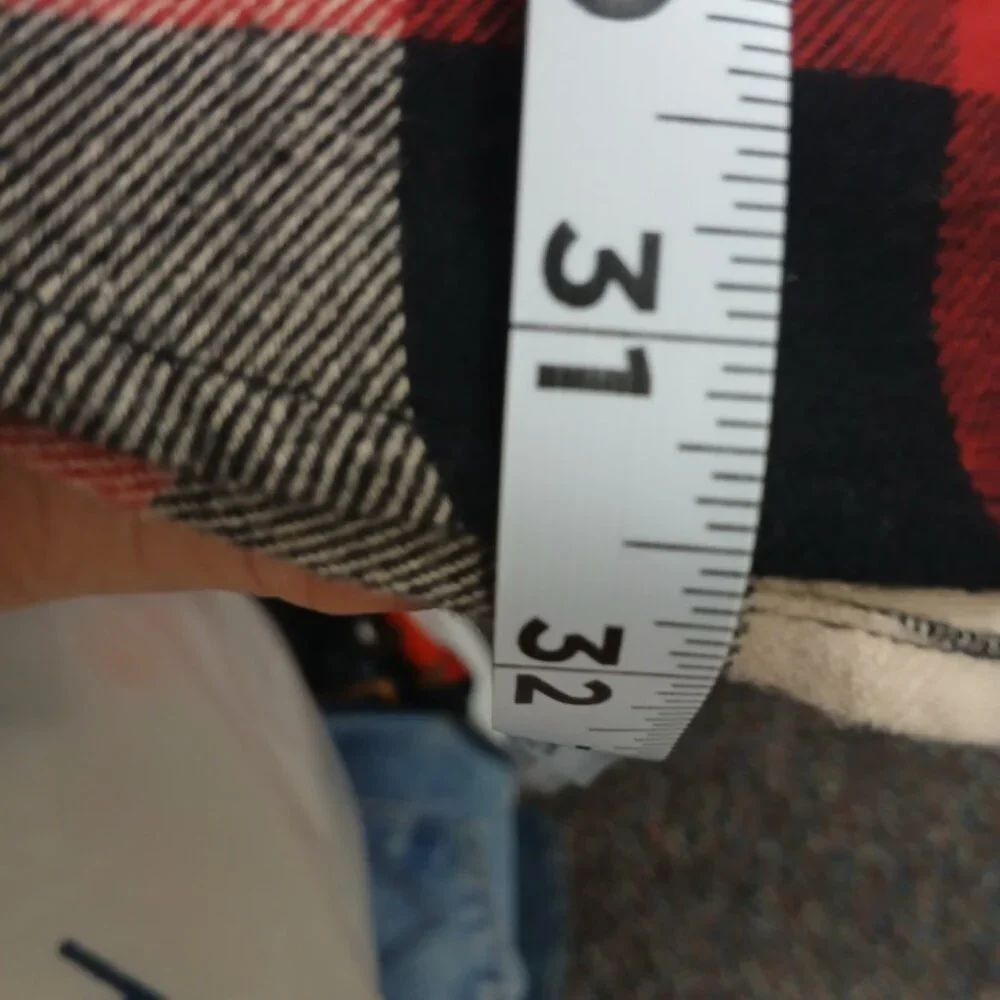 Croft & Barrow black red white Flannel Size XL - Picture 5 of 6
